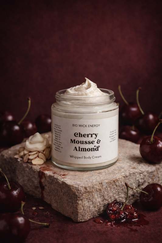 CHERRY MOUSSE + ALMOND CREAM WHIPPED BODY BUTTER