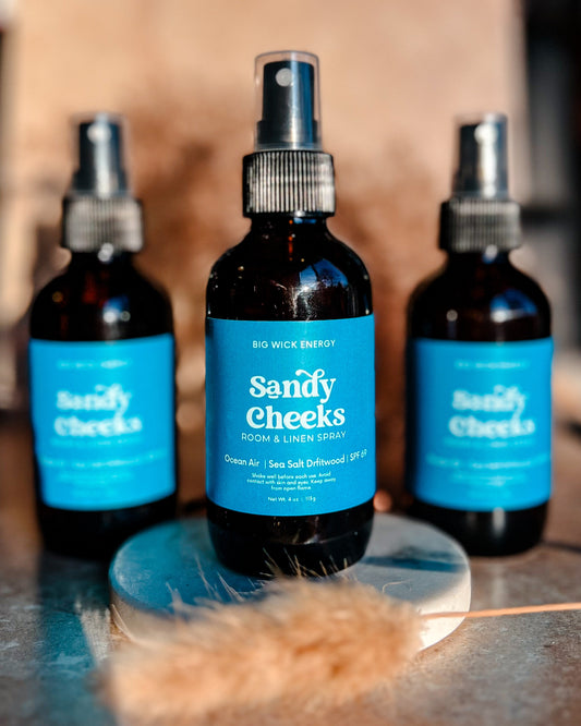 SANDY CHEEKS Room + Linen Spray